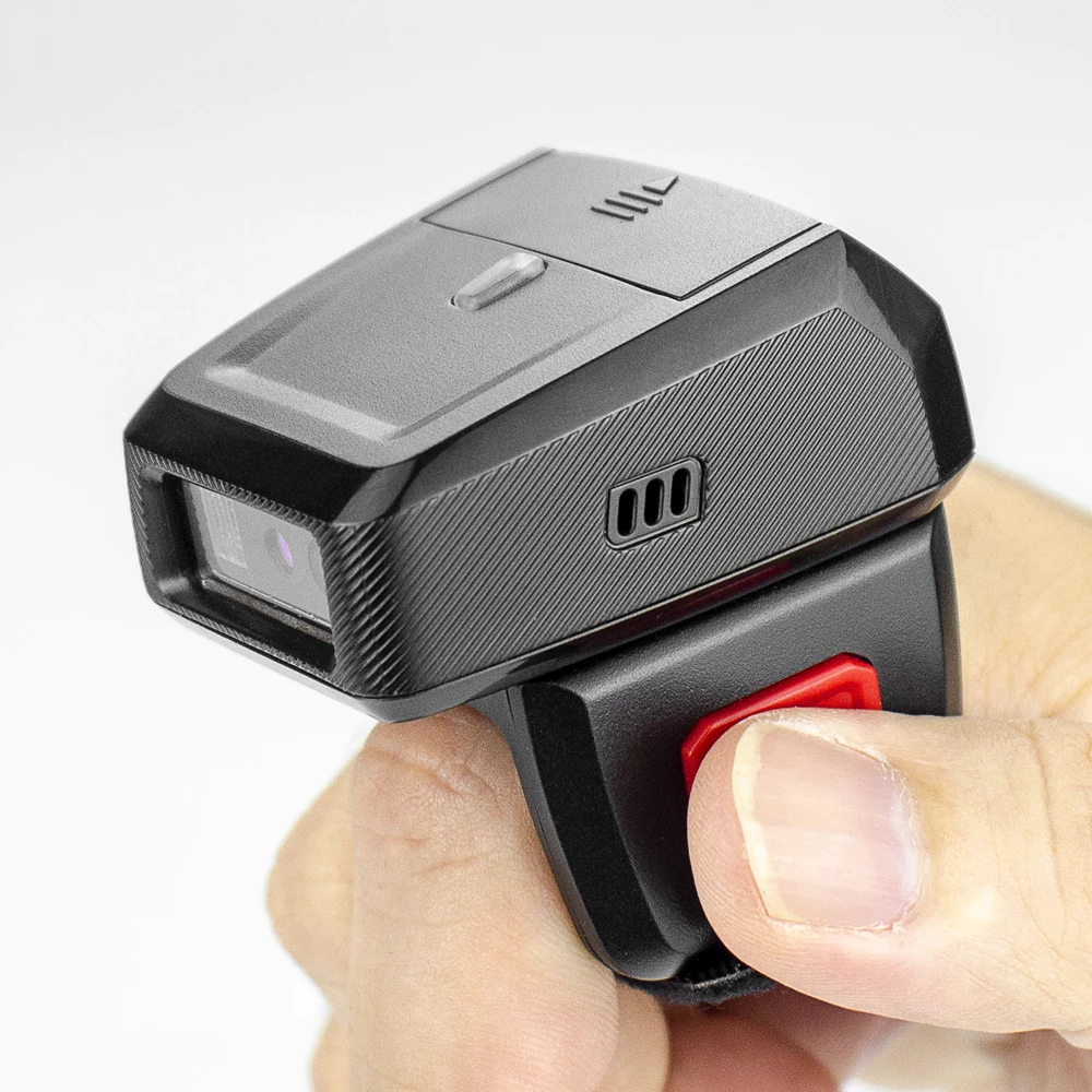  RS-9000 Новый Прочный 2D беспроводной синий зуб сканер штрих-кода с носимых QR считыватель 450 мА/ч сменный