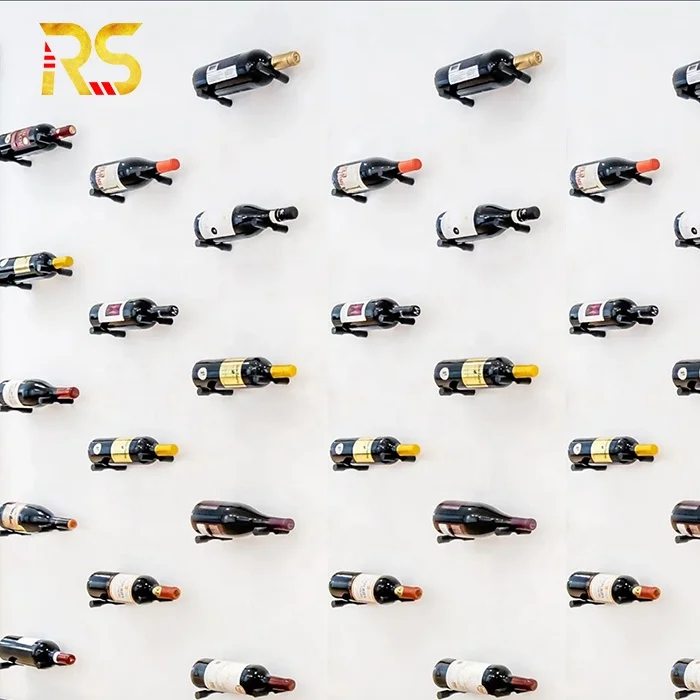 Foshan Wine Peg Bottles floor to ceiling Wine Rack modern display wine cabinet for living room