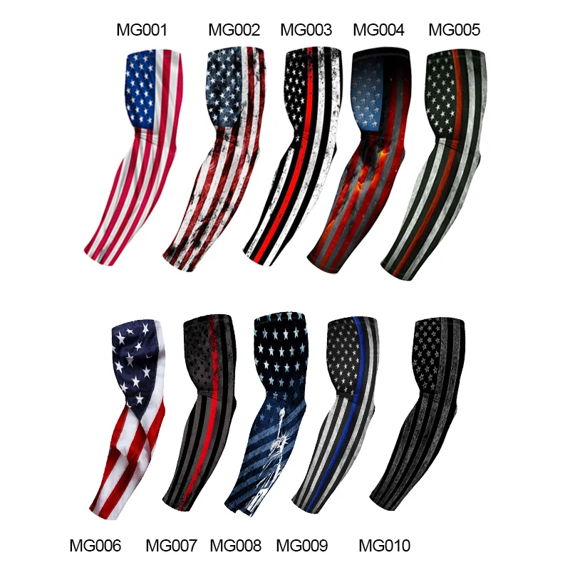Лидер продаж, уличный спортивный флаг США, Шелковый рукав с длинным рукавом для гольфа, езды на велосипеде, рыбалки, вождения, камуфляжный флаг, защита от ультрафиолета