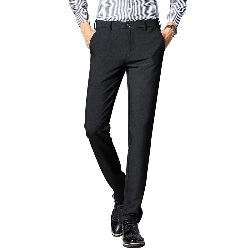 High Elastic Waist Slim fit business formal men suit casual pants business suits Trousers