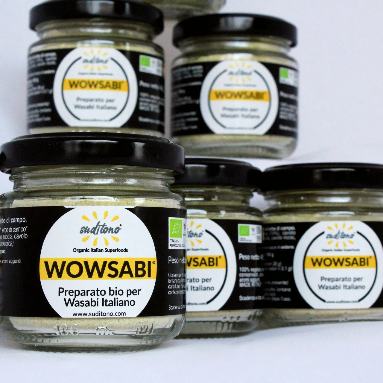Stock 30 pcs - Organic wasabi product WOWSABI horseradish mustard herbs wasabi powder sauce