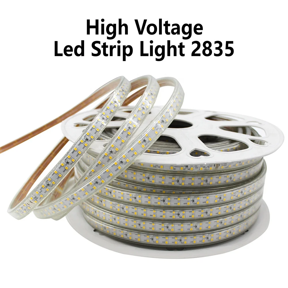 High Voltage 120Leds/m AC220V 50 100m IP67 Waterproof LED Tape SMD2835 Flexible Smart LED Strip Light