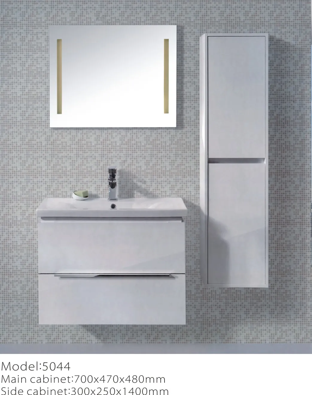 18mm Thailand Oak Wooden Customized New Arrival Modern Bathroom Cabinet