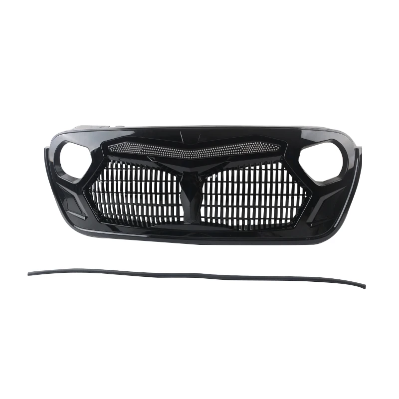 New Grille 2024  For Jeep Wrangler JL  GLADIATOR Pickup  Bright Light  car grille  accessories Offroad parts