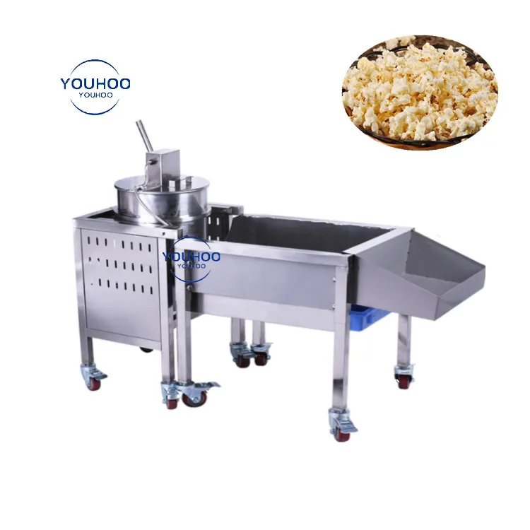 Stainless steel hot sale professional gas ball shape popcorn machine pop corn maker equipment with easy clean