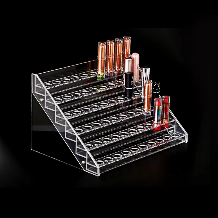 Disassemble multi layers acrylic lipstick nail polish perfume display rack holder stand