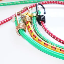 Heavy Duty Bungee Cord Rope Ties Buckle Elastic Bungee Cord for Tent with Plastic Latex Customized Camping Logo Time Outdoor TEX