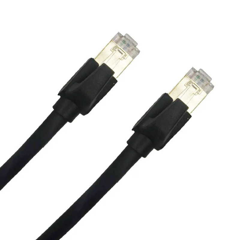 
High Speed ethernet cable FTP STP Patch Cord CaT8 Patch Cable rj45 ultra slim flat patch cord 