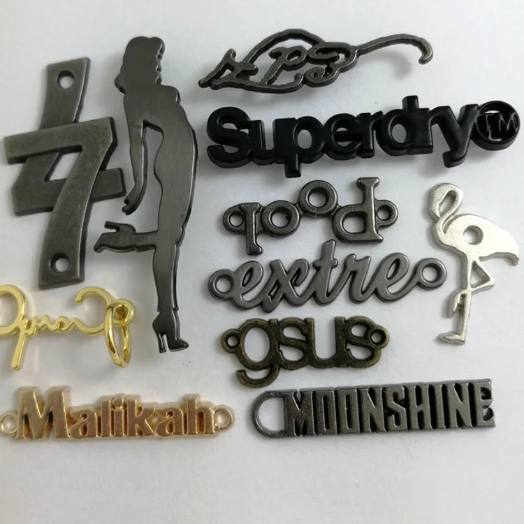 custom handmade clothing garment brand metal logo label