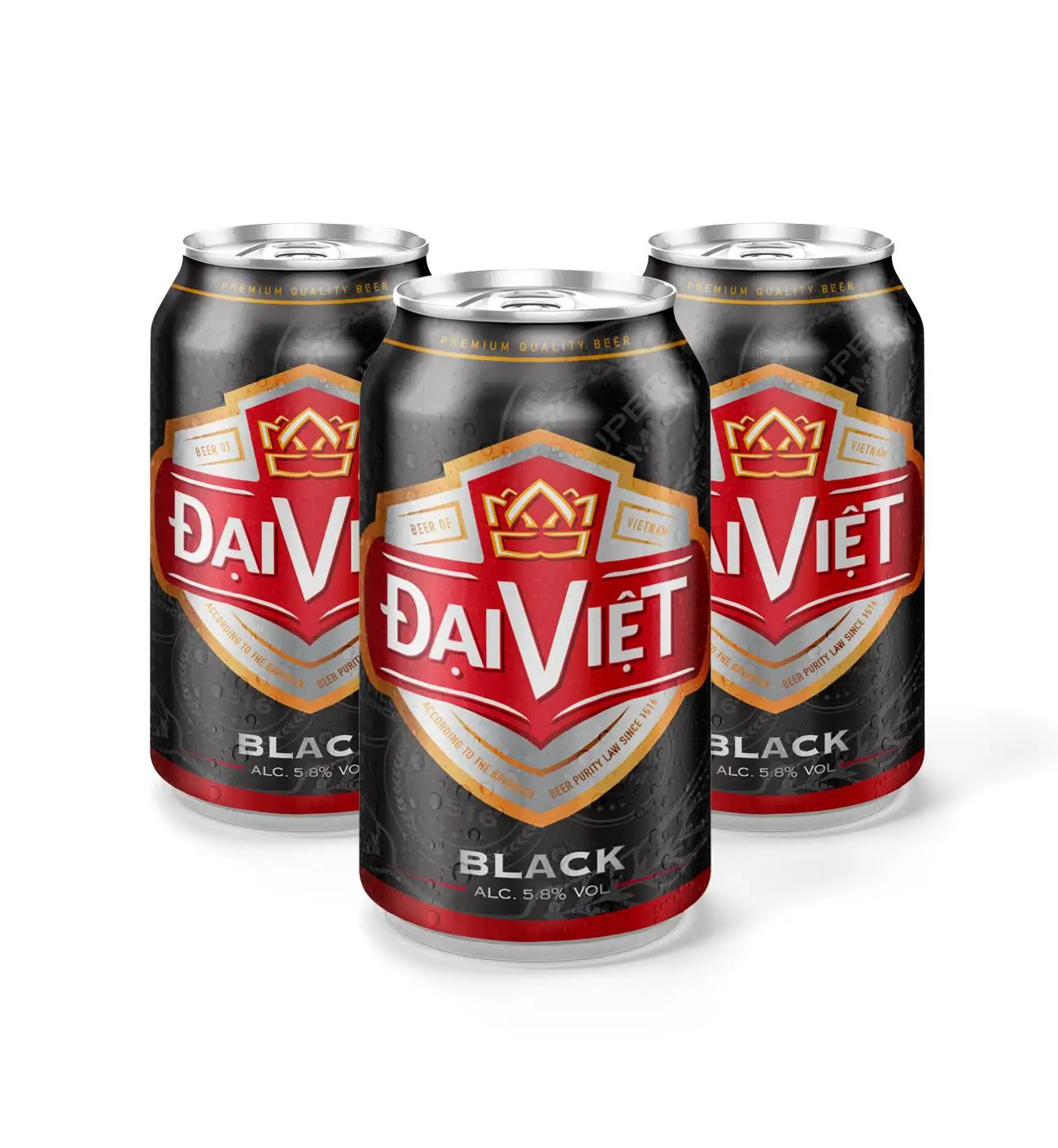 
VIETNAM WHOLESALE BLACK BEER 5.8% VOL 330ML Best taste Good Price Black Beer Strong Drink 