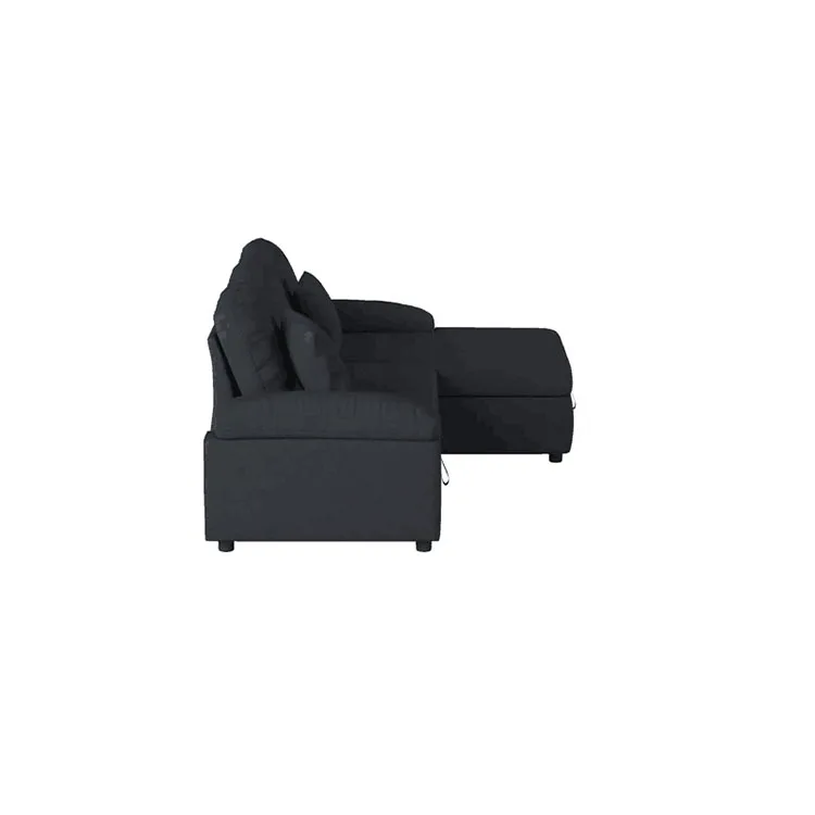 L shape sofa cum bed linen fabric sofa set furniture modern wholesale sofa bed cheap