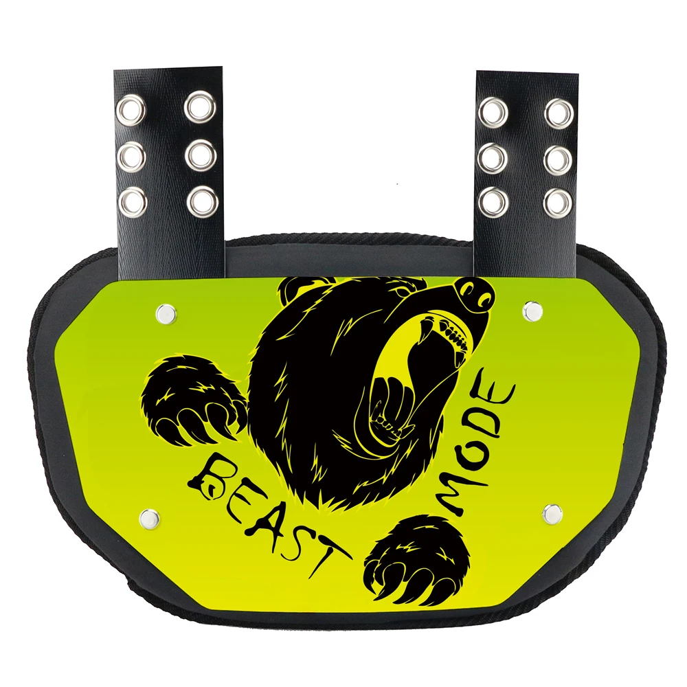 New Design cheap American Football Back Plate Suitable For Shoulder Pads Lower Back Pads Adult Backplate