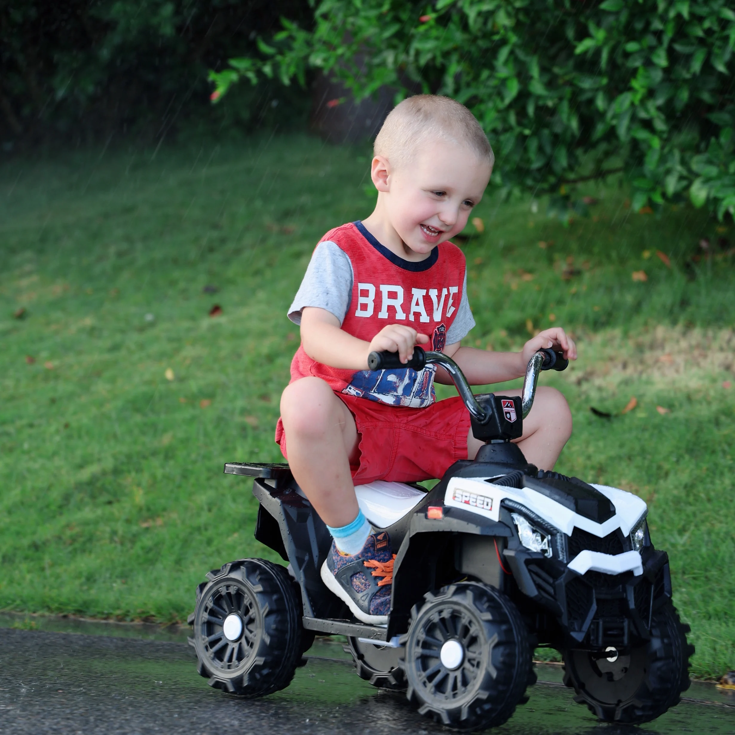 Hot selling Small Size Kids 4-Wheel Electric Quad  Remote-Controlled Shaft Drive Toy Car Battery-Powered  Baby Toy Car