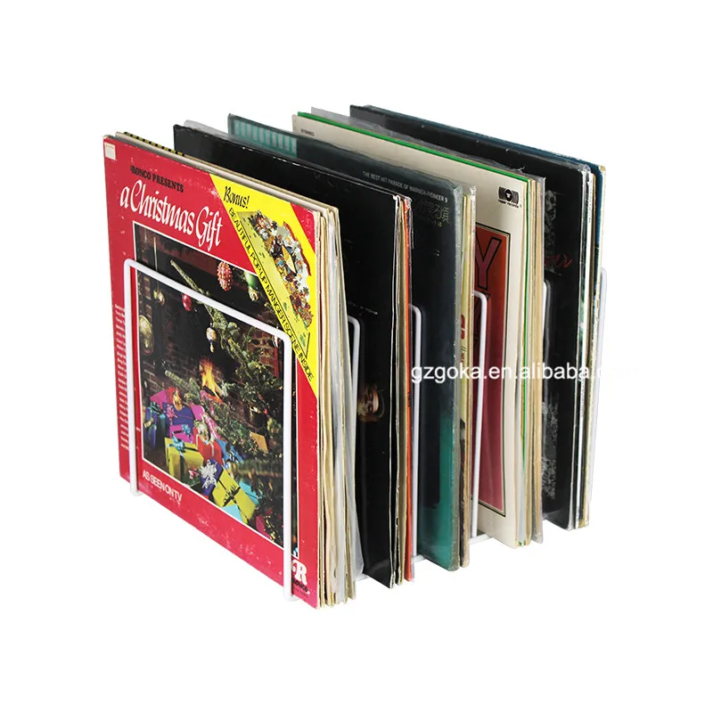 Free sample gramophone disc collection vinyl record display metal rack