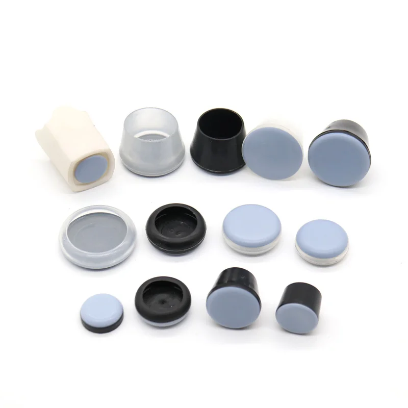 Customized Silent Wear-Resistant Furniture Table Chair Leg Floor Silicone Tips Covers Protectors