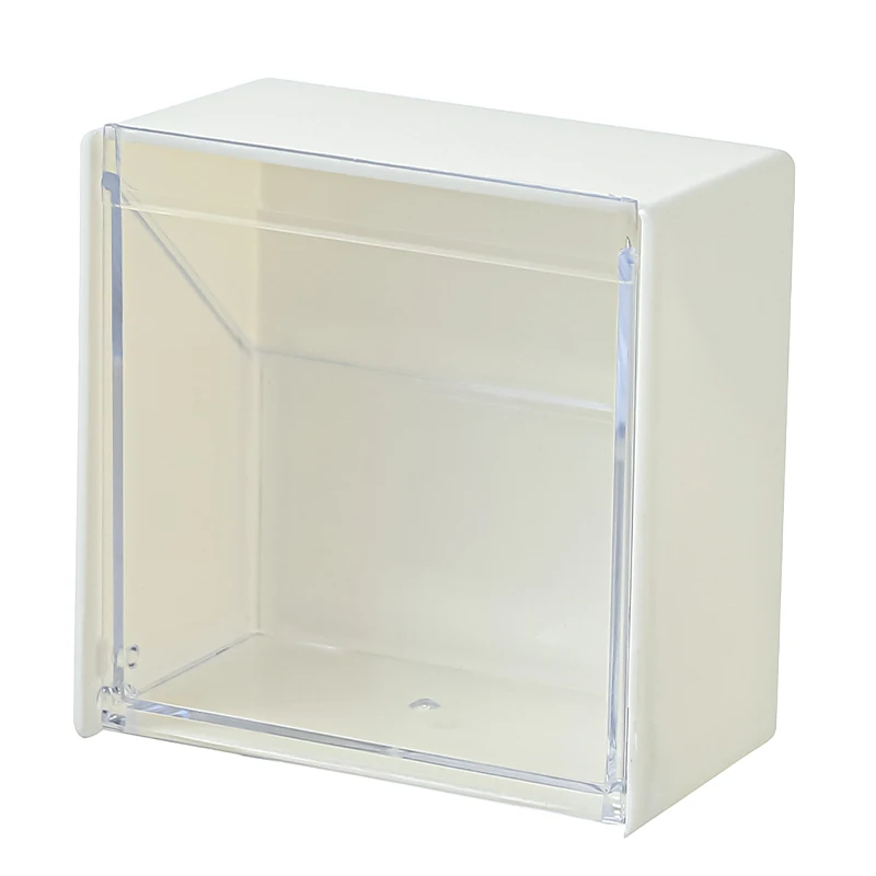 Wall mounted storage box High appearance level dormitory bathroom storage box Makeup cotton lipstick head rope storage box