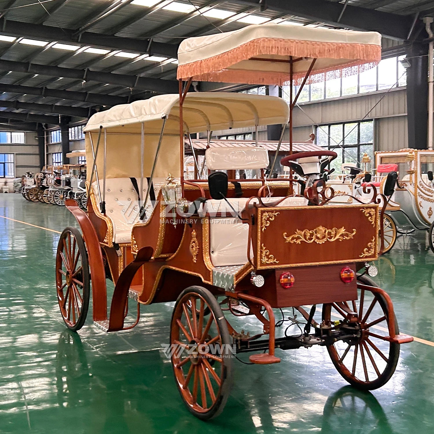 Sightseeing Carriage Elegant Factory Price Wedding Tourist Electric Sightseeing Carriage/Horse Drawn Carriages for Sale