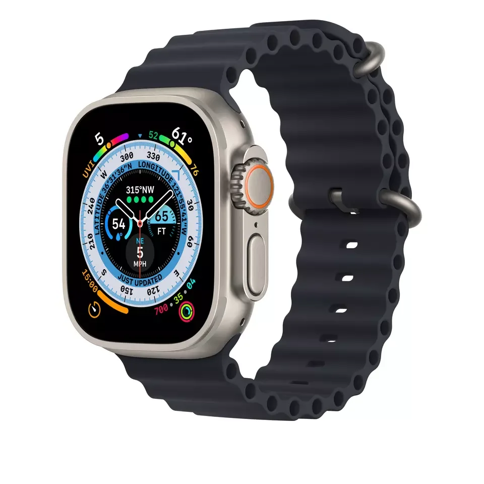 Ремешок силиконовый для Apple Watch Series 8 резиновый спортивный браслет Ultra Band