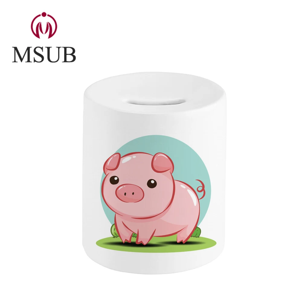 
Dye sublimation supplies blank 11oz money box sublimation ceramic money box 