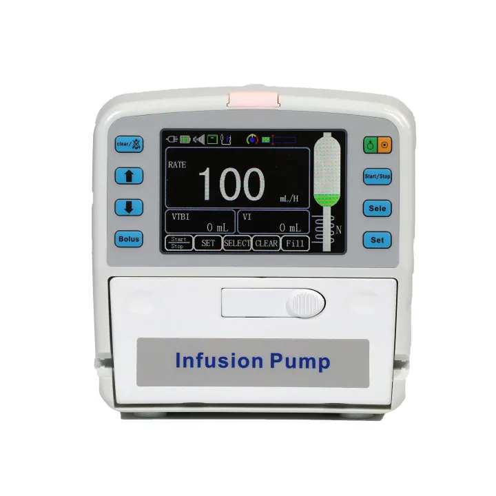 
New high-quality touch screen infusion pump with heating function 