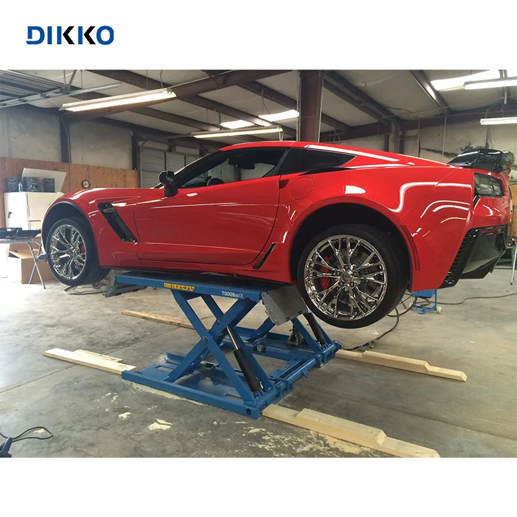 2.8T Low Rise Scissor Lift Automotive Car Lift 3500Kg Hydraulic Scissor Car Lift for Sale
