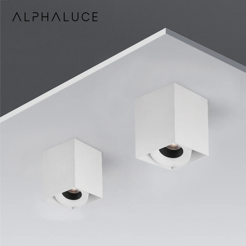 Ceiling Pendant Light For Office Home Surface Mounted Decor Square Shape Slim Adjustable Ceiling Led Downlight Lamp Spot Light