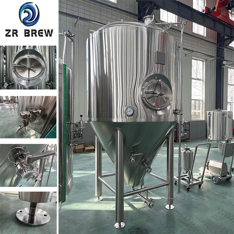 beer storage tank fermenter 5Bbl 10Bbl 15Bbl 20Bbl Beer Conical Fermenter Fermenting Tank Fermenting Equipment Turnkey Project For Sale
