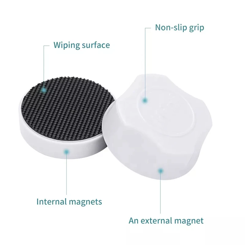 Glass Brush Magnetic Aquarium Fish Tank Brushes Floating Clean Glass Suspension Scraper Magnetic Brush Plastic Sponge Tools