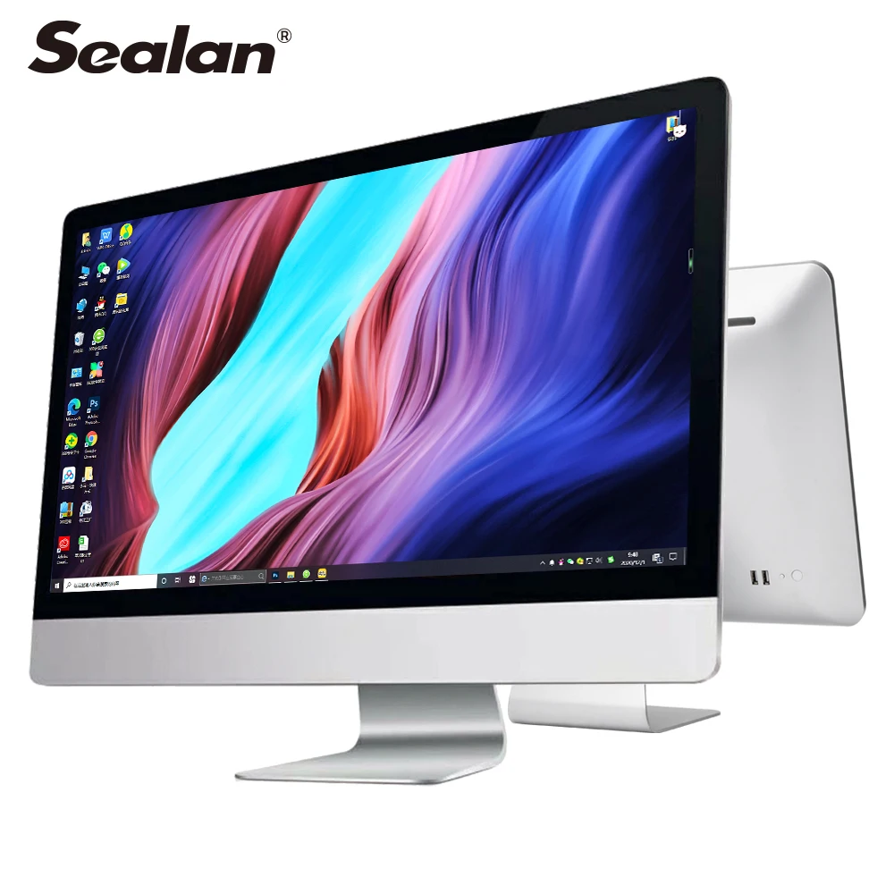 SEALAN aio computer P 23.8inch i5 3320 RAM 4G SSD 120G pc all in one build in speaker wifi mouse keyboard monoblock pc