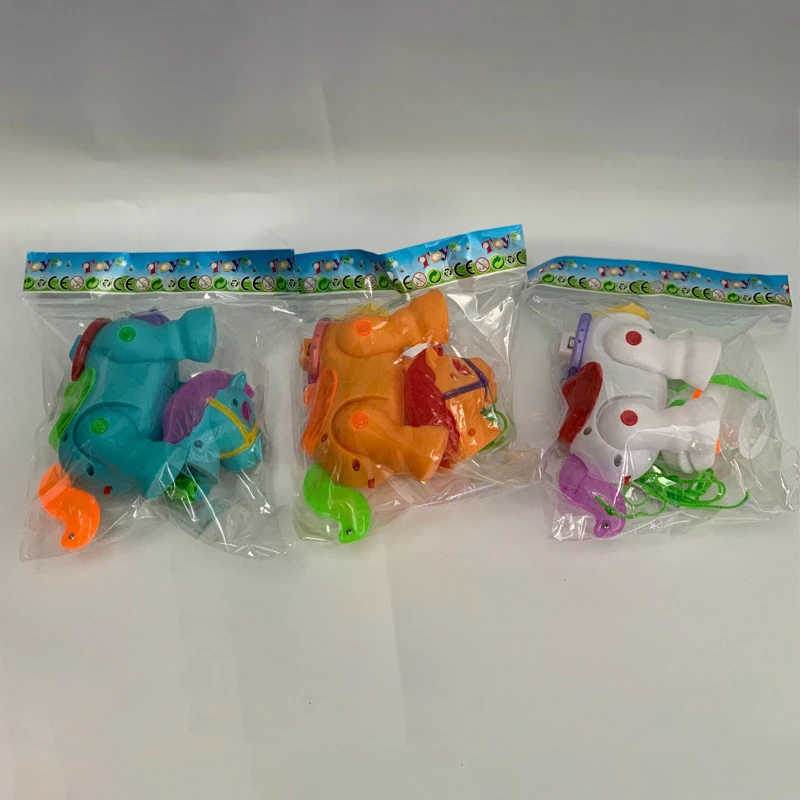 Wholesale Light Music Automatic Leash Small Trojan Horses Animal Walking Toy Electric Horse for Kids