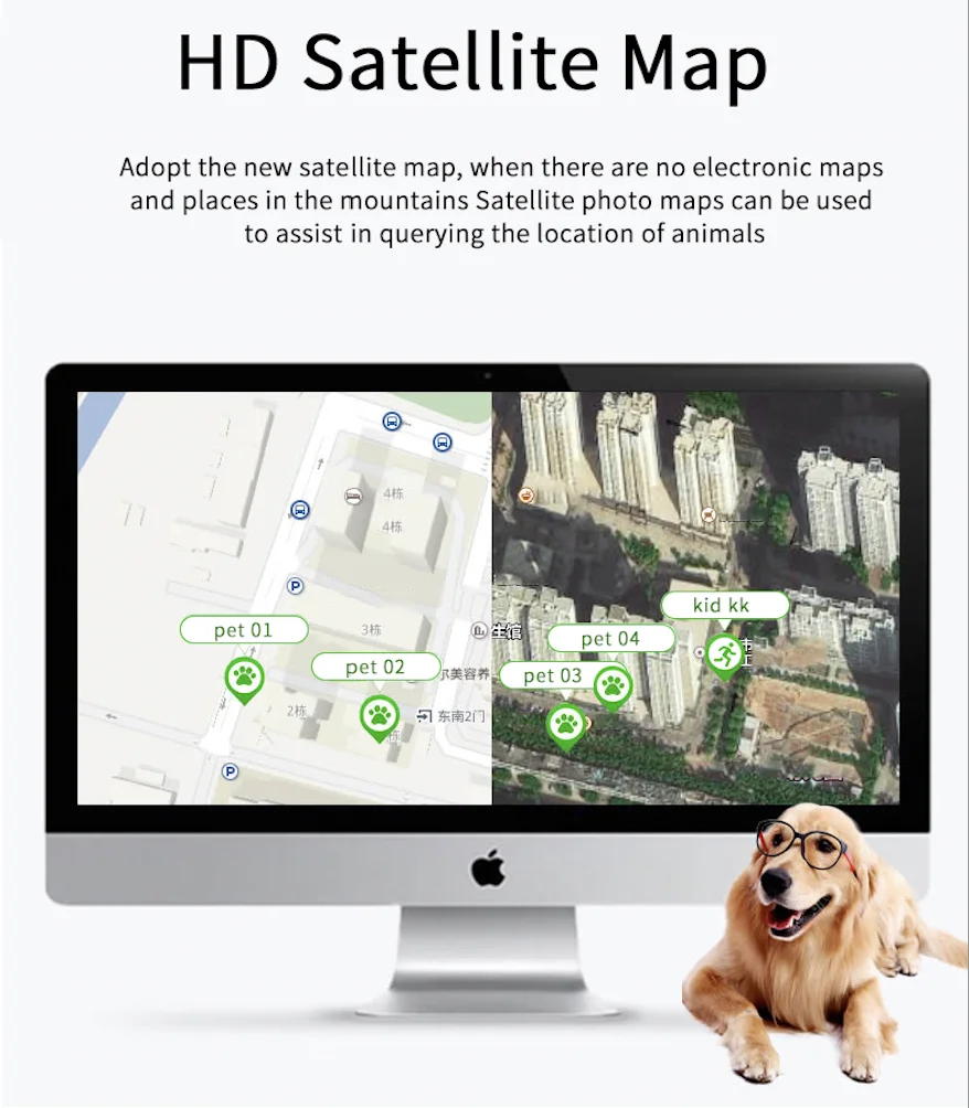 Мини GPS-трекер JX10 для собак и животных