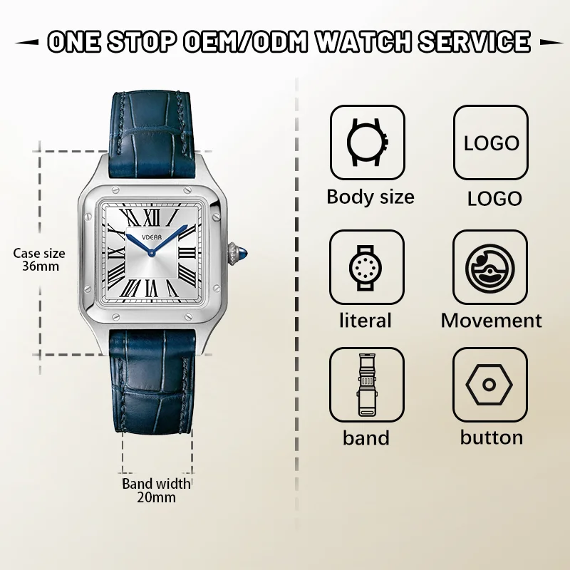 Classic Style 5bar Waterproof Quartz Sword Shaped Pointer Arabic Numerals Dial Wrist Watch Luxury Watch Women Leather Watches