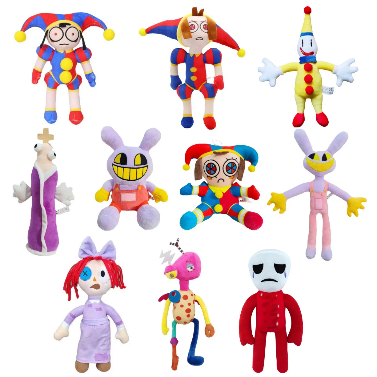 The Amazing Digital Circus New Design Cartoon Anime Pomni And Jax Stuffed Animal Plush Toy Digital Circus For Kid Toy
