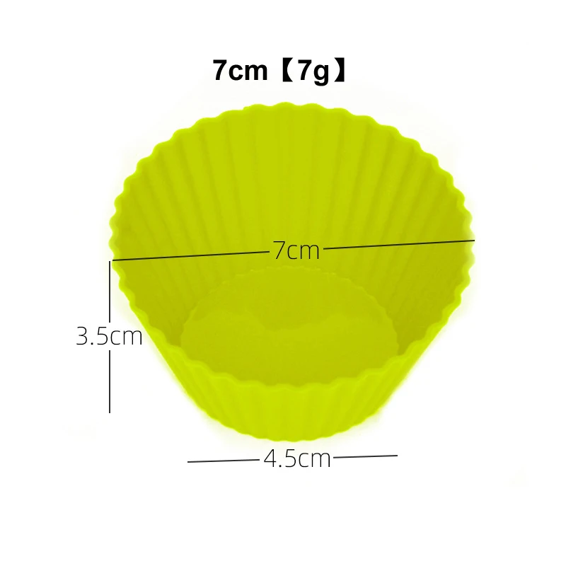 Dia 5-9cm colorful food grade silicone muffin cups mold mini reusable cupcake liners for kitchen baking cooking