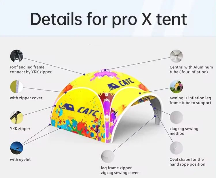 CATC Outdoor Inflatable Advertising Party Tent Event Wedding Tent Airbeam Tent Versatile Promotion Hot Sale Tenda