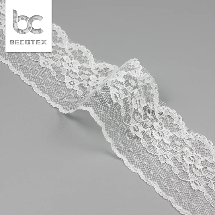 2023 elastic floral narrow lace trimming for Apparel/Lingerie