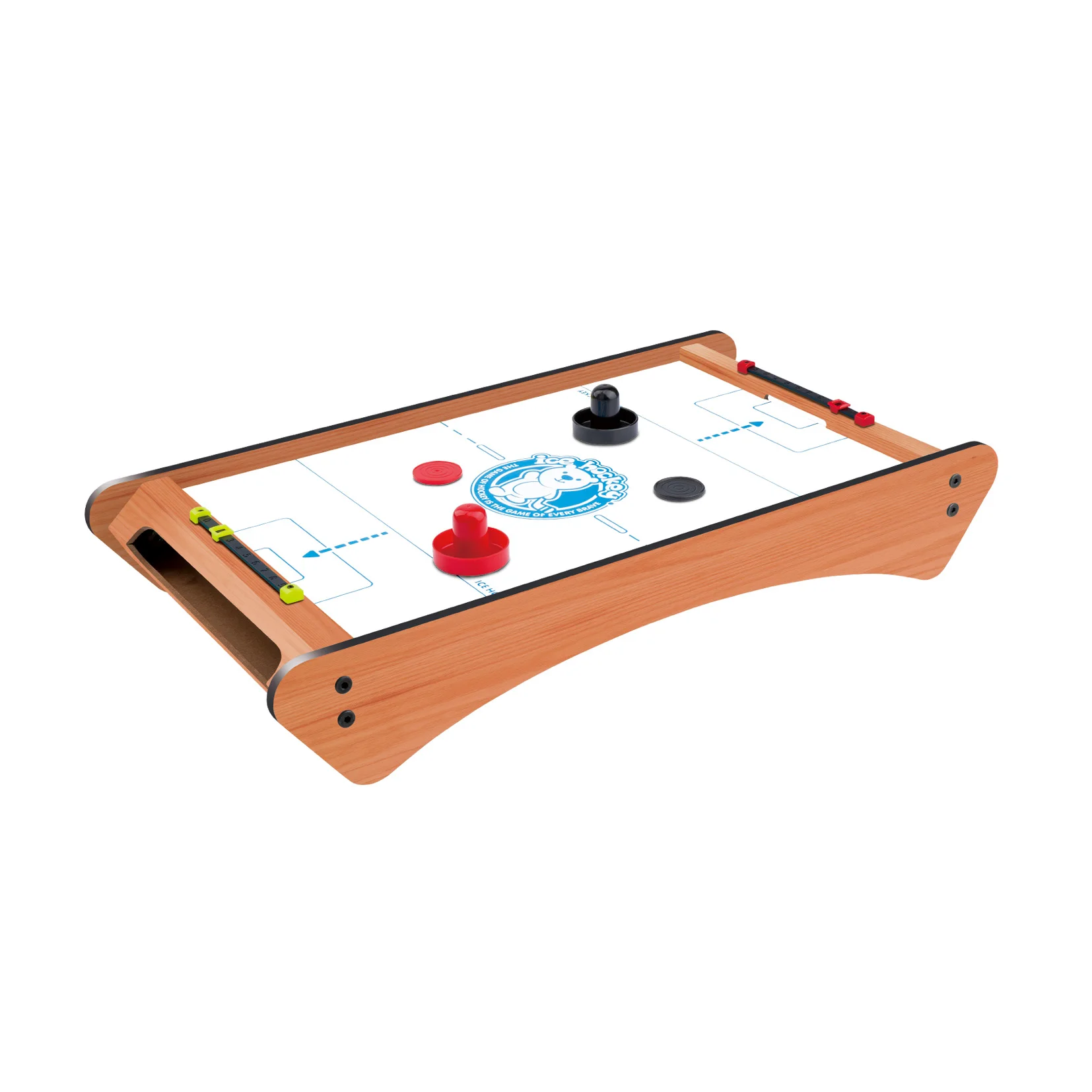 Popular indoor sport game mini wooden ice hockey table game air hockey for children family