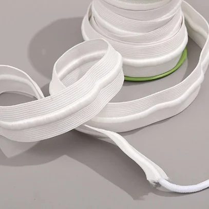 5cm Knitted Elastic Band with draw cord inside for sport wear