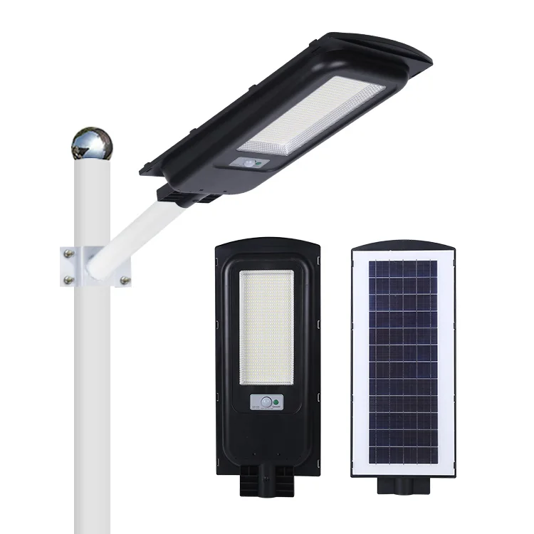 Waterproof Outdoor Ip65 Motion Sensor Integrated 50w 100w 200w 300w All In One Led Solar Street Light