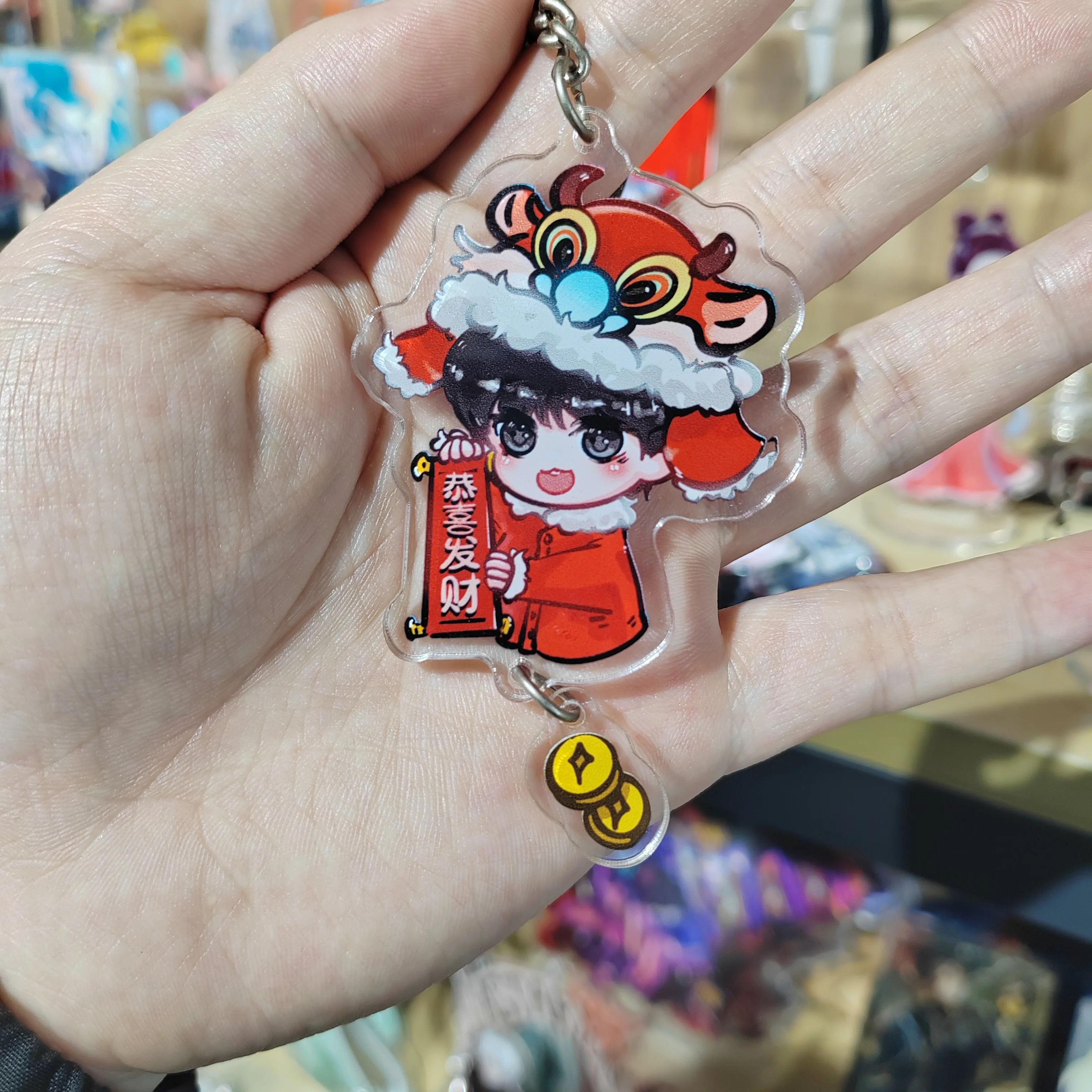 Of high quality photograph key chain inch tape Acrylic custom