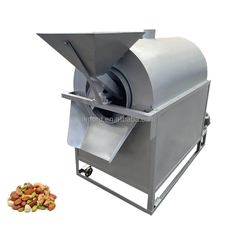 New Commercial Food Processing Wood Fire Coffee Roaster Electric/Gas Peanut Roaster