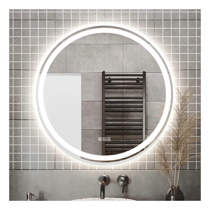 
High Quality Touch Sensor Led Bathroom Round Mirrors With Backlit For Home And Hotel 