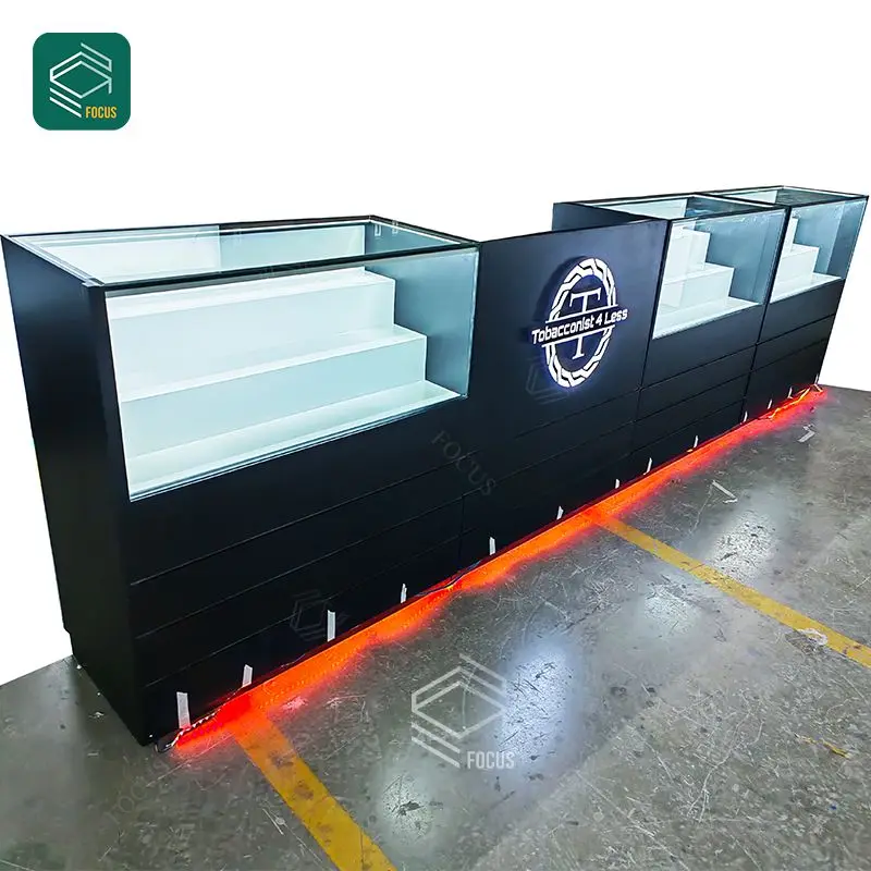 Shop Design Tobacco Display Tables Glass Shop Display Cabinets Cigar Display Case Show Cases For Smoke Shops