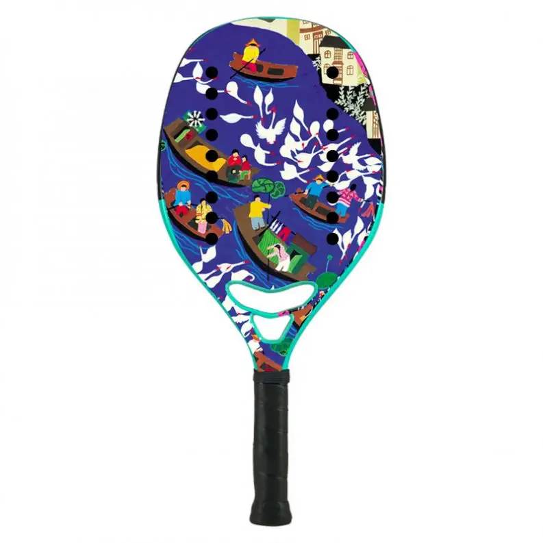 Sport Beach Tennis Padel full carbonPOP Paddle Rackets Tennis Racquets EVA Memory Foam Core raqueta de padel