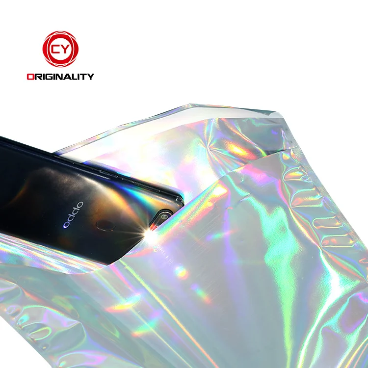Custom Cosmetics Print Mailing Bubble Padded Holographic Mylar Bags Eco Poly