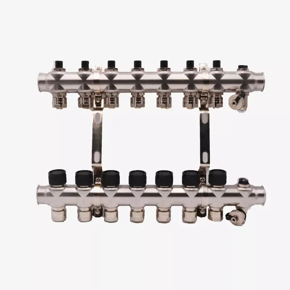 Afulise underfloor heating system adjusting 304 stainless steel floor heating water manifolds