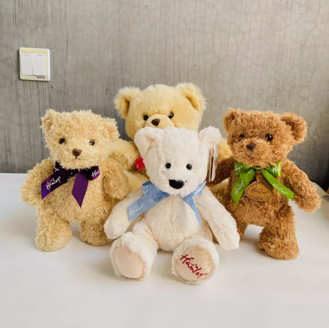 Customized Cute Teddy Bear Plush Toy with Bow Tie Brawl Stars Inspired Teddy Bear Doll Gift