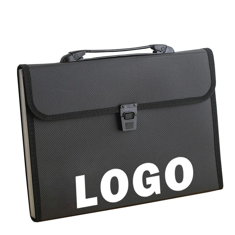 A4 Portable Accordion File for Students Multi-Layer Test Paper Holder Document Pouch 13-Pocket Bill Holder Briefcase