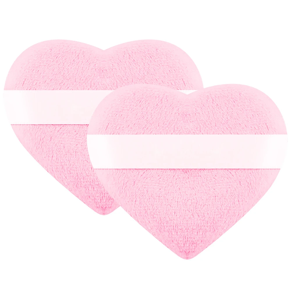 Liya Beauty skincare tools pink makeup sponge love loose powder applicator cosmetic puffs