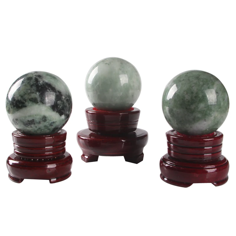 
Wholesale Natural emerald gemstones spheres quartz crystal balls spheres jadite jade balls for decoration 